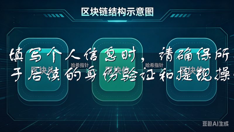 填写个人信息时，请确保所有信息准确无误，因为这些信息将用于后续的身份验证和提现操作。